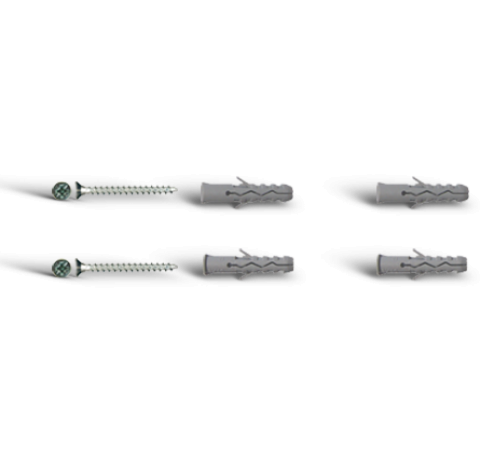 TB Nylon Bossong anchor with and without screw